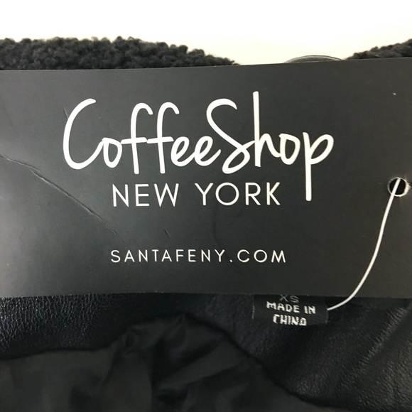 Jackets & Coats Nwt Coffee Shop New York Faux Leather Moto Jacket Poshmark